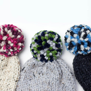 Colorful Pompom Winter Hat