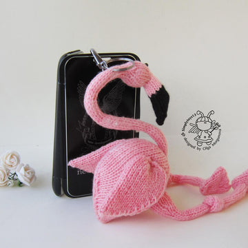 Keychain Pink flamingo