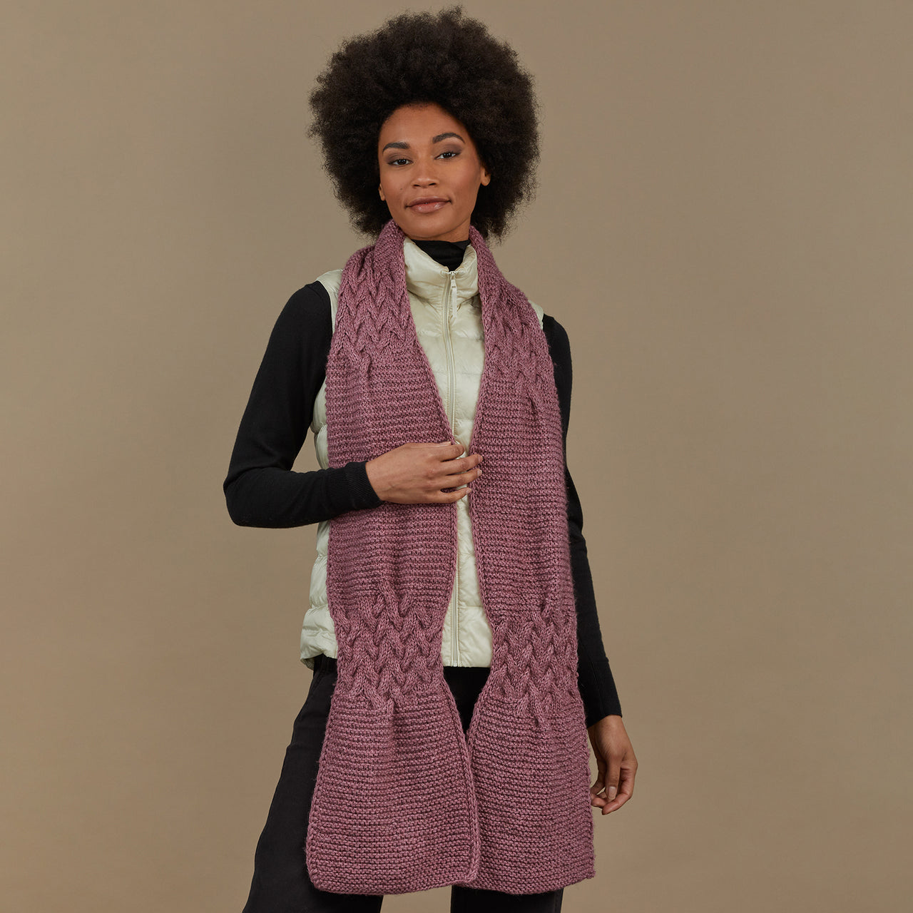 Crystal Bay Hat and Scarf - Knitting Pattern for Women in Tahki Yarns Reno - Downloadable PDF