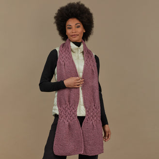 Crystal Bay Hat and Scarf - Knitting Pattern for Women in Tahki Yarns Reno - Downloadable PDF