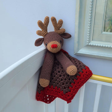 Rudolph The Reindeer Baby Lovey Crochet Pattern