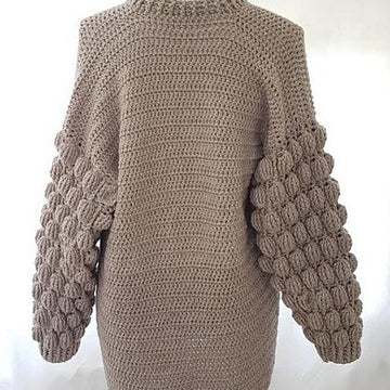Bubble sleeve cardigan