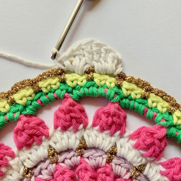Mindful Mandala in a hoop