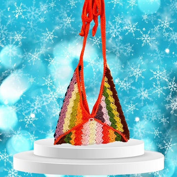 Shoulder C2C Crochet Bag