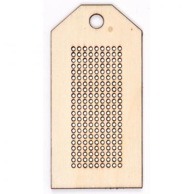 Rico Wooden Pendant To Stitch, Rectangle