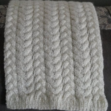 Plaits and Cables Scarf