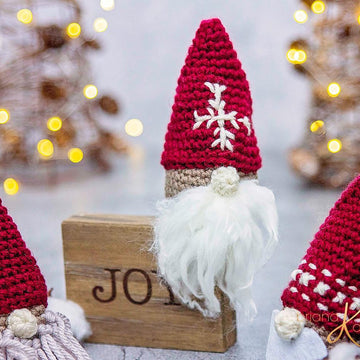 Gnome Santa Gift Ornament