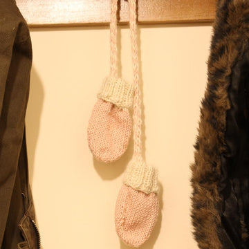 Newborn Mitten and lace up Bootie set