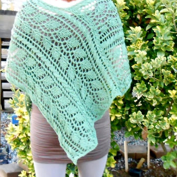 Leafy Greenery Lace Poncho