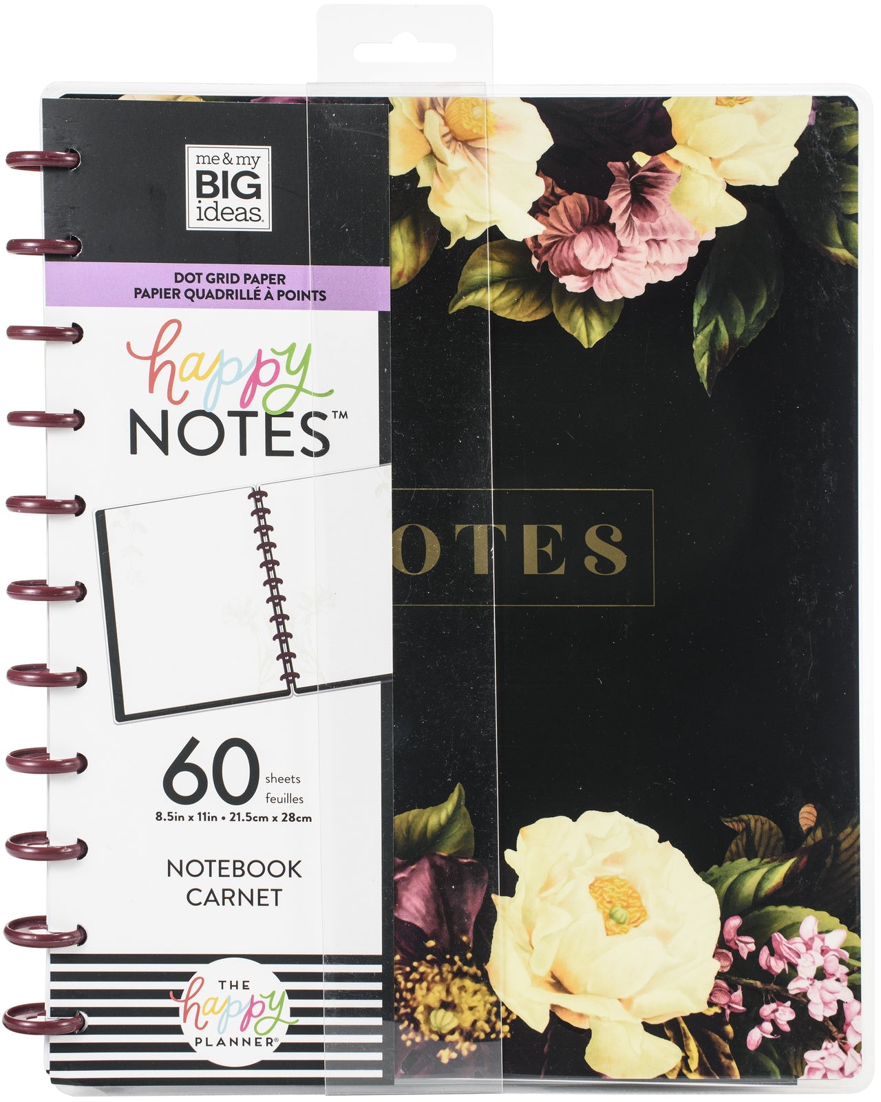 Happy Planner Big Notebook W/60 Sheets - Florals