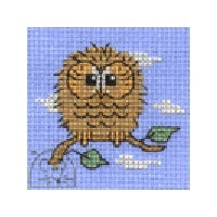 Mouseloft Stitchlets - Baby Owl Cross Stitch Kit - 64mm