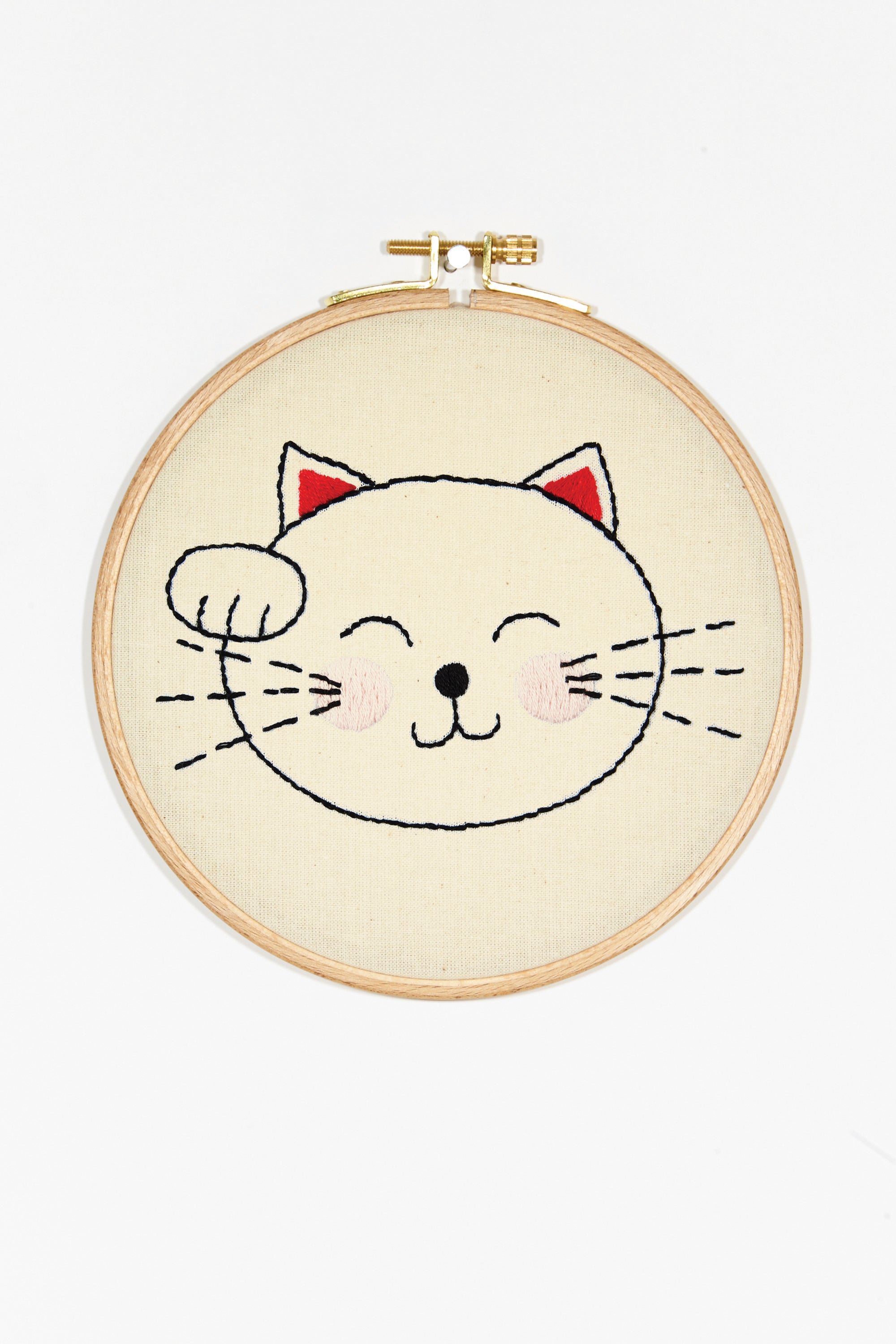 Lucky Maneki Neko Cat in DMC - PAT0016 - Downloadable PDF