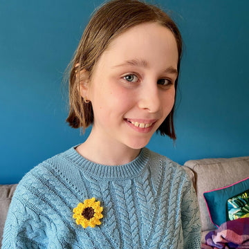 Sunflower Wall Hanging & Brooch