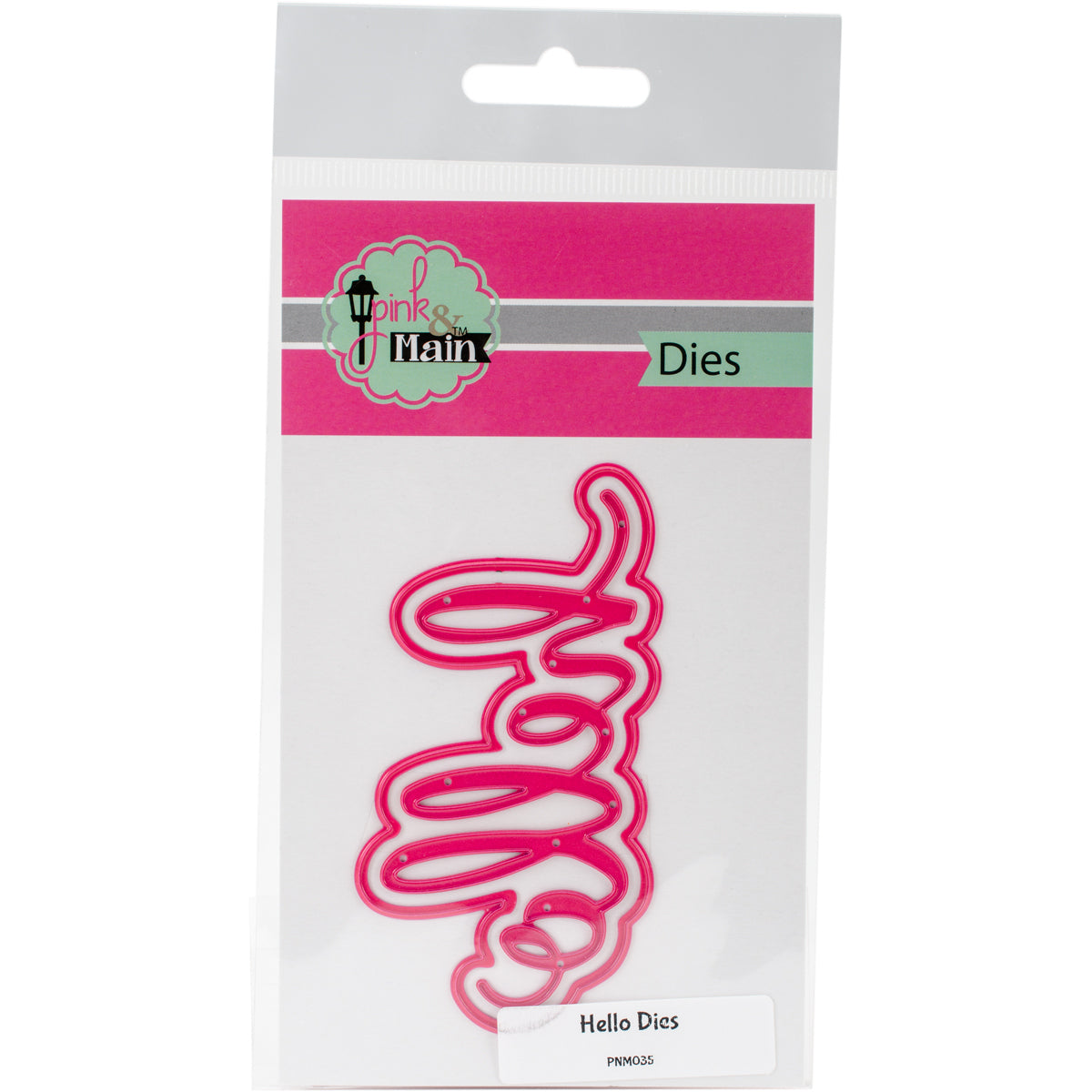 Pink & Main Dies - Hello, 2/Pkg