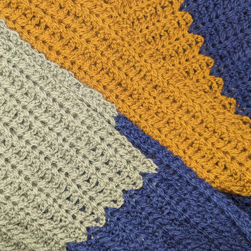 Wide Colorblock Scarf