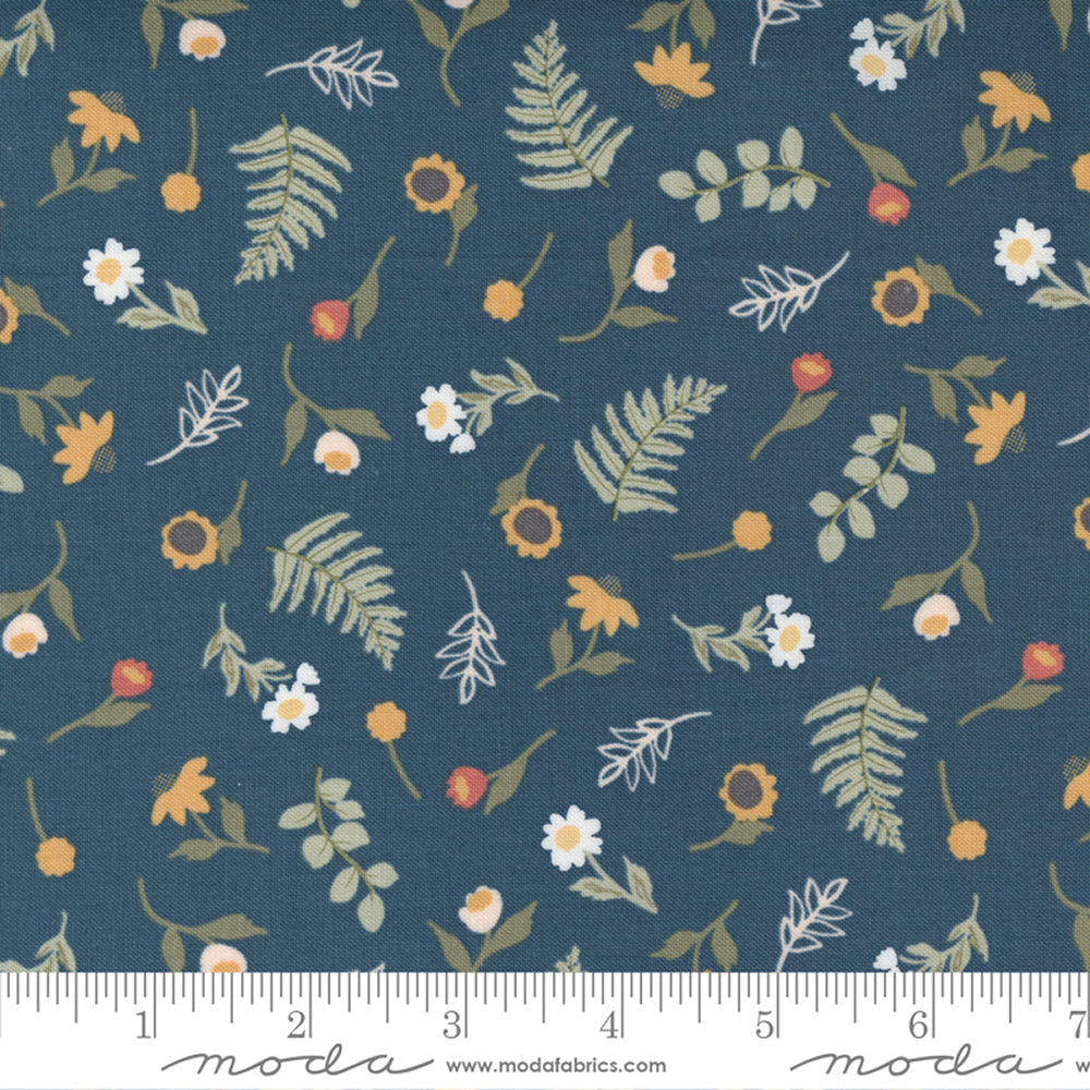 Moda Fabrics Flower Pot - Navy - 5162-17