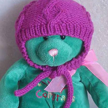 #88 Diamond Cabled Baby Hat