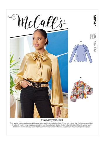 McCall's Misses' Tops M8147 - Sewing Pattern