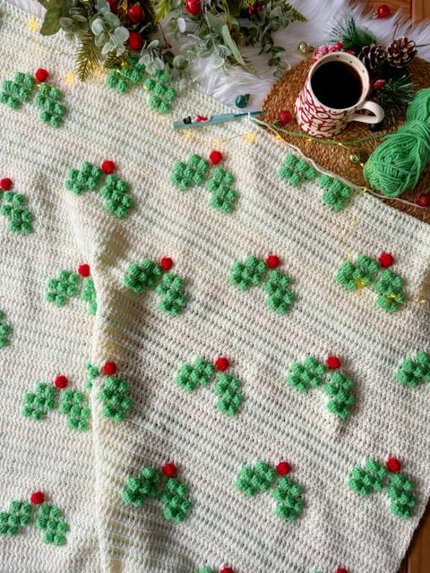 Boughs of Holly Blanket