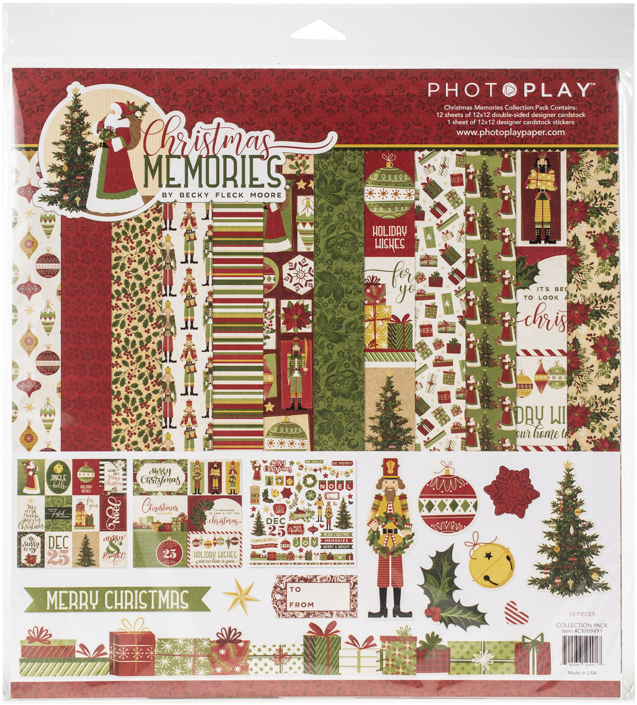 Photoplay Paper PhotoPlay Collection Pack 12"X12" - Christmas Memories