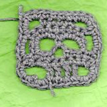 Creepy Granny Skull Infinity Square # 2