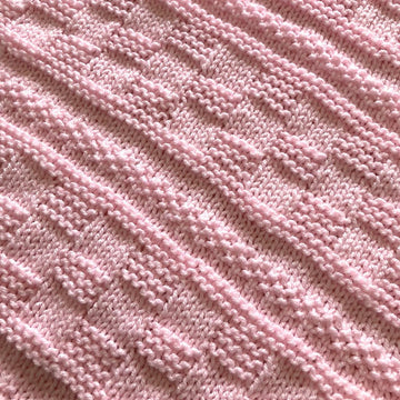 Jesse Baby Blanket in Aran or Chunky