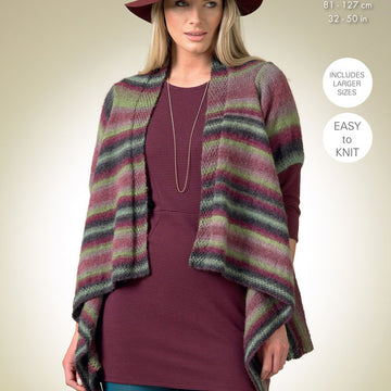 Long and Short Sleeved Cardigan in King Cole Riot DK - 3481 - Leaflet