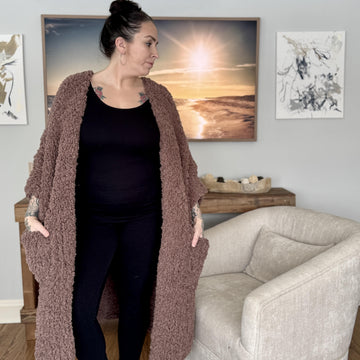 Plush Blanket Cardigan