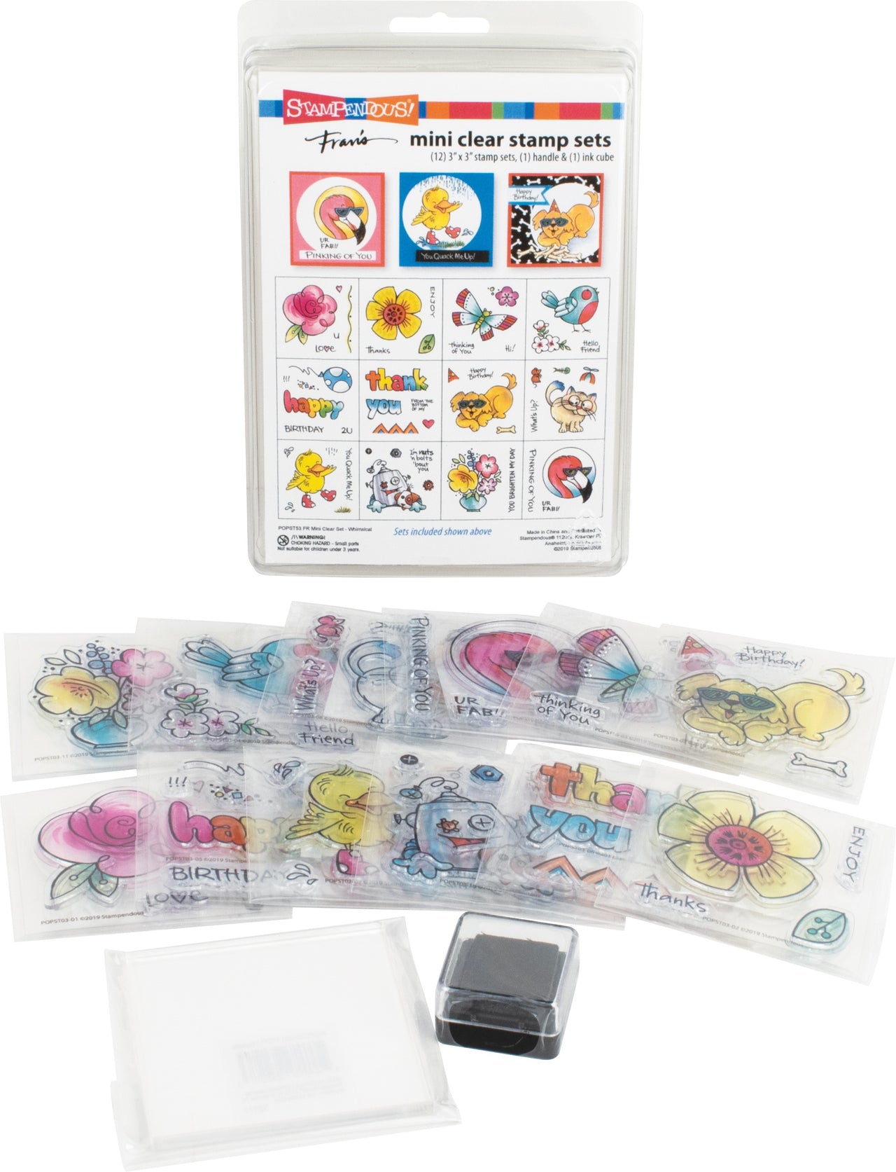Stampendous Mini Clear Stamp Set - Whimsical