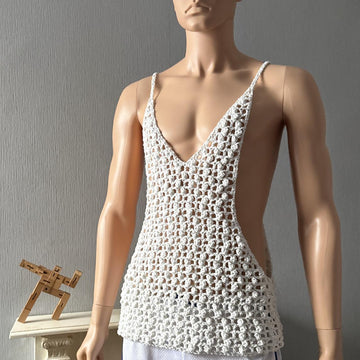 Popcorn Mesh Muscle Shirt