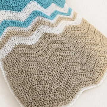 Seaglass Crochet Blanket