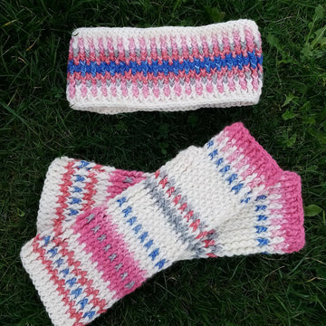 Brioche Headband & Mitts
