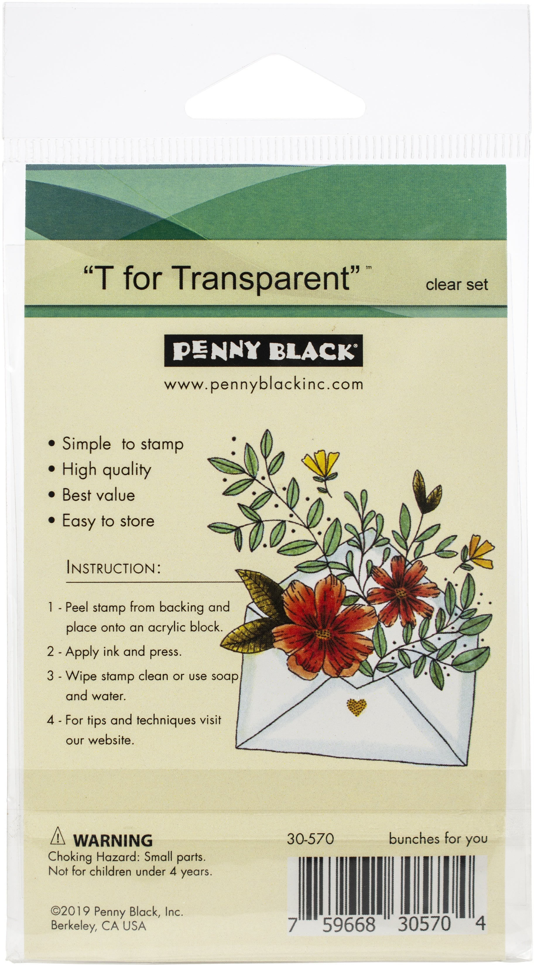 Penny Black Clear Stamps - Bunches For You 3"X4"