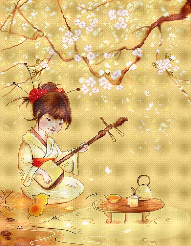 Luca-S Tea Cross Stitch Kit - 32cm x 41cm