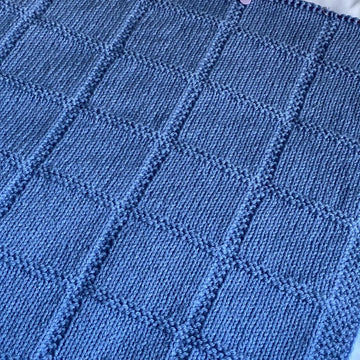 Aran Simple Square Blanket