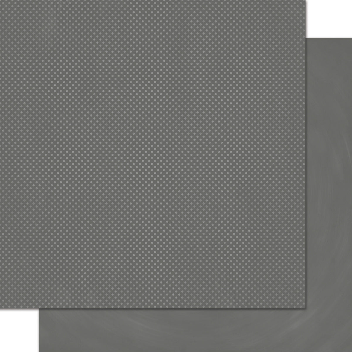 American Crafts BoBunny Double Dot Double-Sided Textured Cardstock 12"X12" 25/Pkg - Charcoal