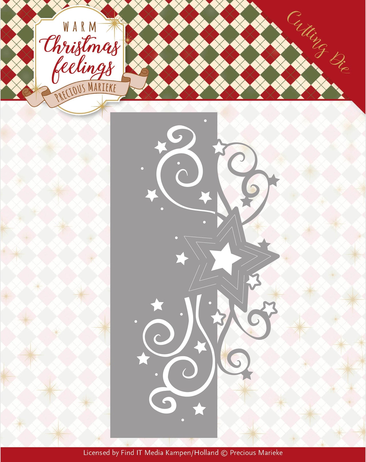 Find It Trading Precious Marieke Die - Swirl Star Edge, Warm Christmas Feelings