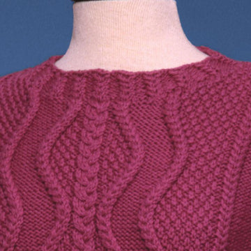 Zig Zag Cable Pullover #153