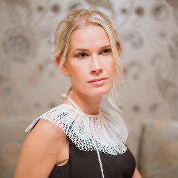 Knitted Lace Collar "Grace"