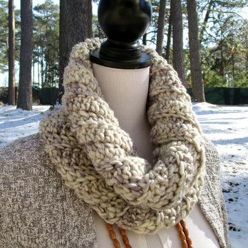 Snow Day Chevron Cowl