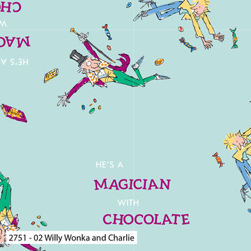 Craft Cotton Company Charlie and the Chocolate Factory - Willy Wonka and Charlie