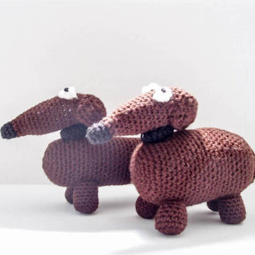 Big and Little Dachshunds
