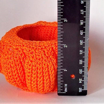 Crochet pumpkin box