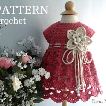 Dress Baby Girl Newborn Outfit Crochet PATTERN