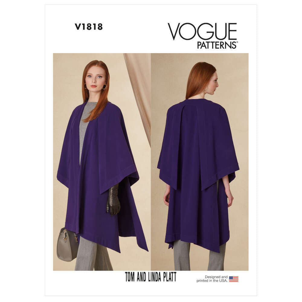 Vogue Misses' Cape V1818 - Sewing Pattern