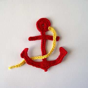 Crochet Pattern Anchor Applique