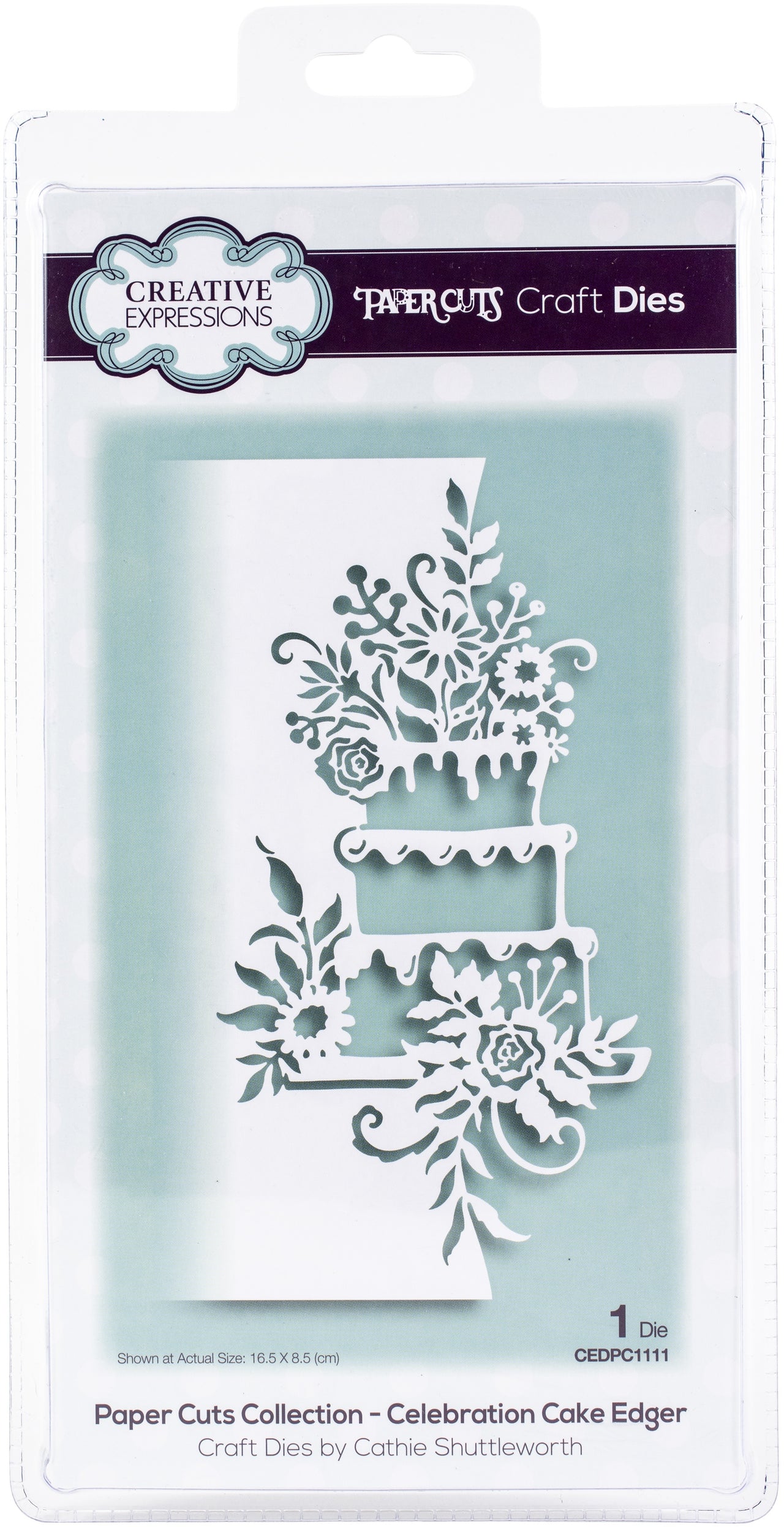 Creative Expressions Paper Cuts Edger Craft Dies - Celebration Cake