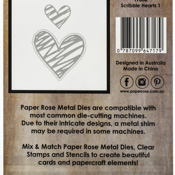 Paper Rose Dies - Scribble Hearts 1