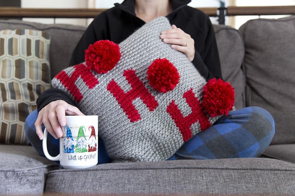 Ho Ho Ho Pillow Cover