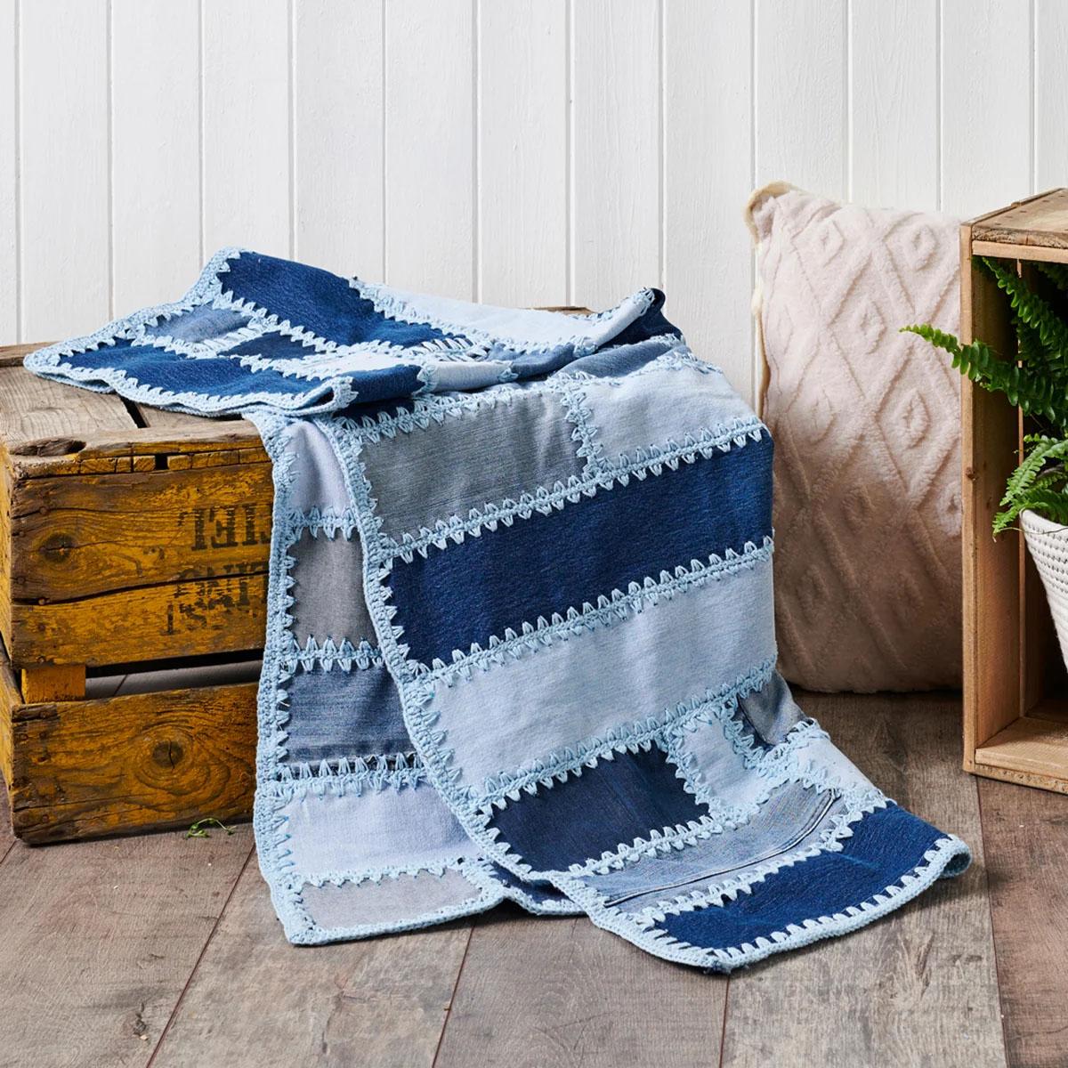 Patchwork Denim Blanket Pattern